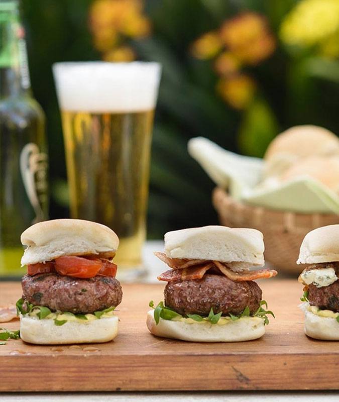 grilled wagyu beef sliders