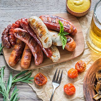 Grilling Sausages