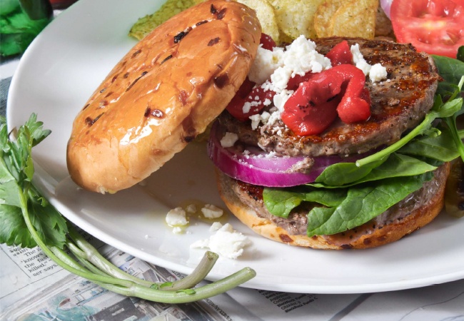 image of delicious burger, image by Gourmet Food Store