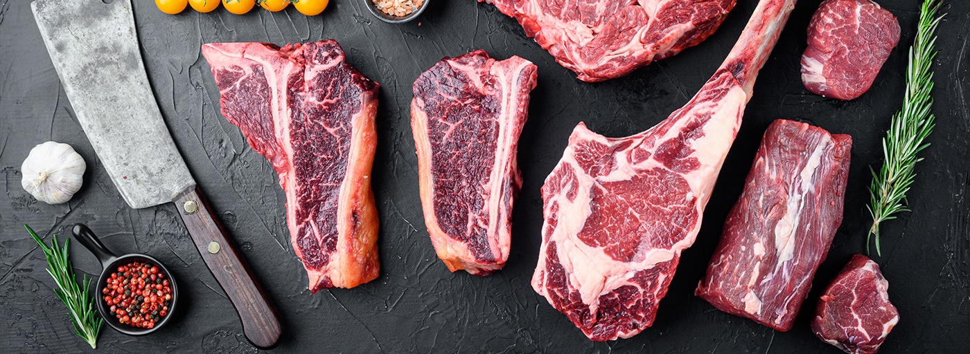 an overhead view of delicious meats image