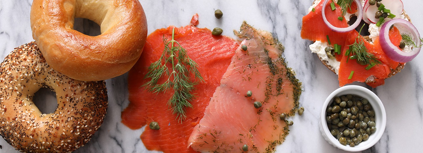 sliced smoked salmon image