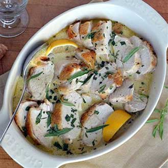 A Recipe For Fall: Roast Chicken With Dijon Mustard and Fresh Tarragon