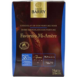Cacao Barry Dark Chocolate - 58% Cacao - Cacao - Favorites Mi-Amere