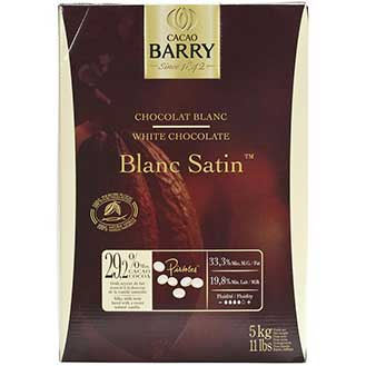 White Chocolate Pistoles - 29.2 % Cacao - Blanc Satin