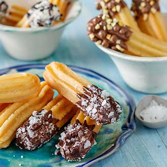 Chocolate Dipped Churros Recipe