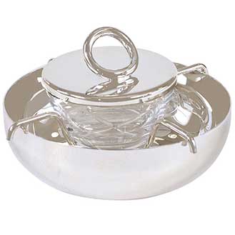 Christofle Caviar Serving Set Albi Silver Plated - SCOPELLITI 1887