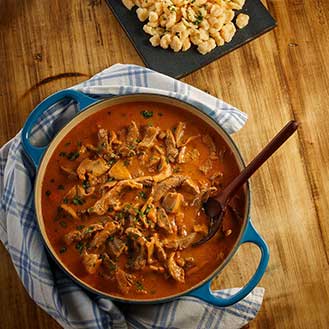 Beef Stroganoff with Homemade Spaetzle Recipe