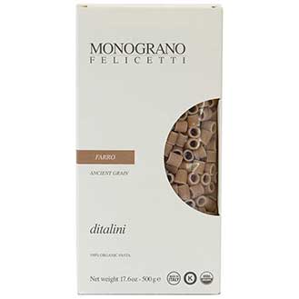 Farro Wheat Ditalini Pasta, Organic