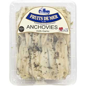 White Anchovies Marinated in Garlic Sauce