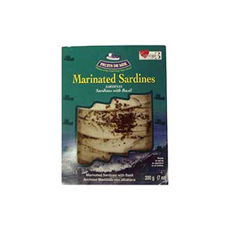 White Sardines Marinated in Basil Sauce