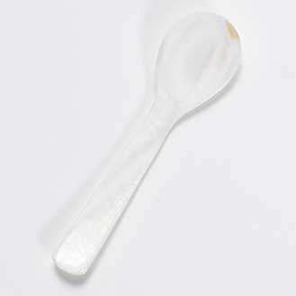 Small Caviar Serving Spoon - Hand Carved Mother of Pearl - 7 cm