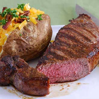 New Zealand Grass Fed Beef NY Strip Steaks | Gourmet Food Store