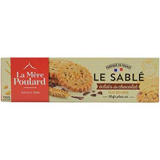 Les Sables Eclats de Chocolat de La Mere Poulard Chocolate Chip Butter Cookies