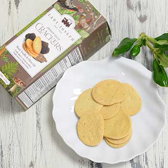 Artisan Vegan Crackers with Black Truffle and Olive Oil