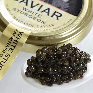 Italian White Sturgeon Caviar - Malossol, Farm Raised