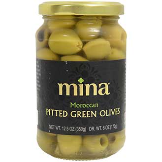 Moroccan Pitted Green Beldi Olives