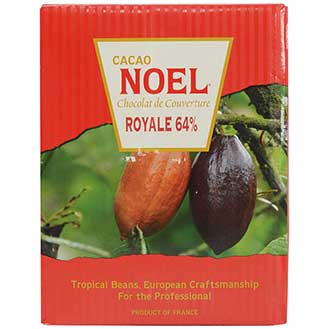 Noel Dark Chocolate Pistoles - Bittersweet 64%, Royale