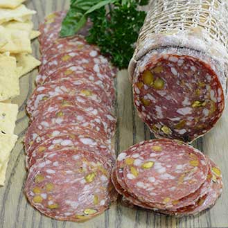 Salami Etna - Pistachio and Lemon Zest