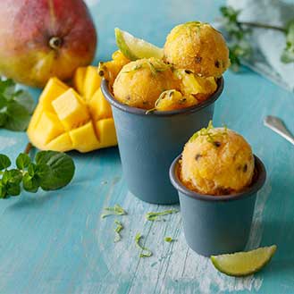 Passion Fruit and Mango Sorbet Recipe