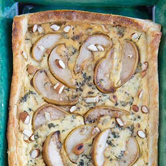 Blue Cheese  & Pear Tart Recipe