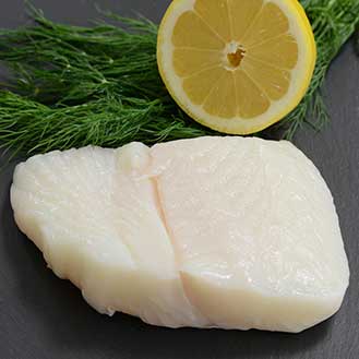 Alaskan Halibut Portion, Skin On