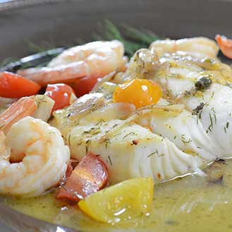 Sauted Halibut In Lemon Butter Wine Sauce Recipe