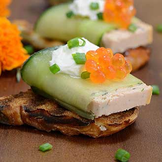 Smoked Salmon Mousse and Caviar Appetizer Recipe