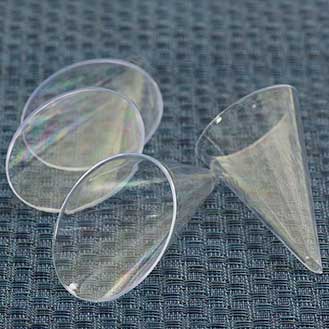 Transparent Cristal Clear Cones