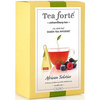 Tea Forte African Solstice Herbal Tea - Pyramid Box, 6 Infusers