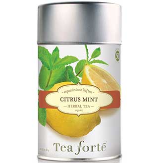 Tea Forte Citrus Mint Herbal Tea - Loose Leaf Tea Canister