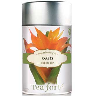 Tea Forte Oasis Green Tea - Loose Leaf Tea Canister