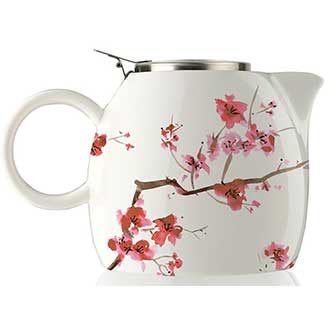 Tea Forte PUGG Ceramic Teapot - Cherry Blossoms