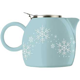 Tea Forte PUGG Ceramic Teapot - Holiday Snowflake