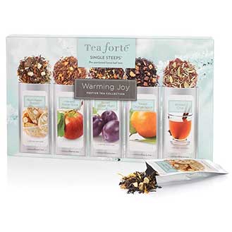 Tea Forte Warming Joy Sampler Loose Leaf Tea Single Steeps