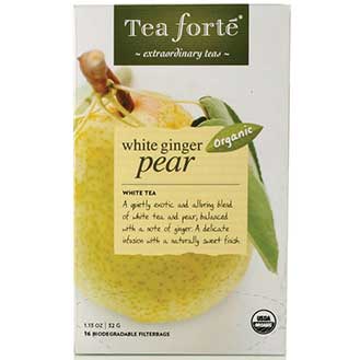 Tea Forte White Ginger Pear White Tea - 16 Filterbags