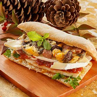 Thanksgiving Turkey, Cranberries and Brie Leftover Sandwich Recipe