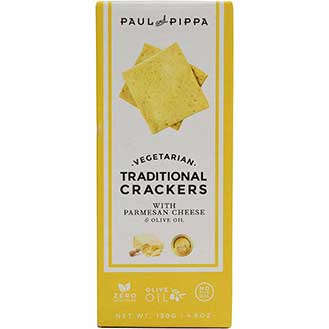 Traditional Crackers with Parmesan Cheese and Olive Oil, Vegetarian