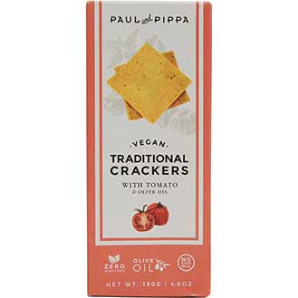 Traditional Crackers with Tomato and Olive Oil, Vegan