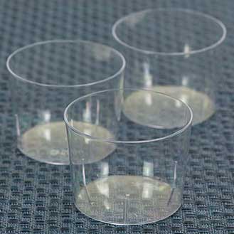 Transparent Cristal Clear Round Container