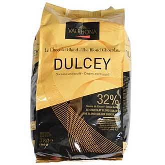 Valrhona Dulcey 35% Blond Couverture Chocolate Feves