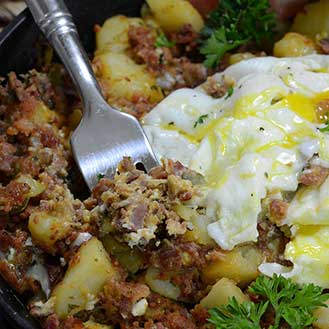 Wagyu Beef Cooked Corned Hash