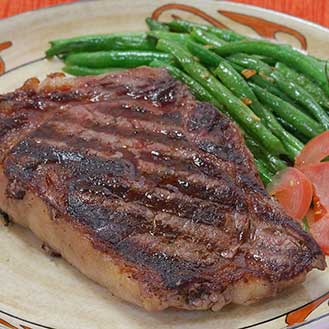Wagyu Beef New York Strip Steaks MS3 Bone In | Gourmet Food Store