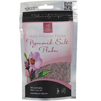 Wild Hibiscus Flower Pyramid Salt