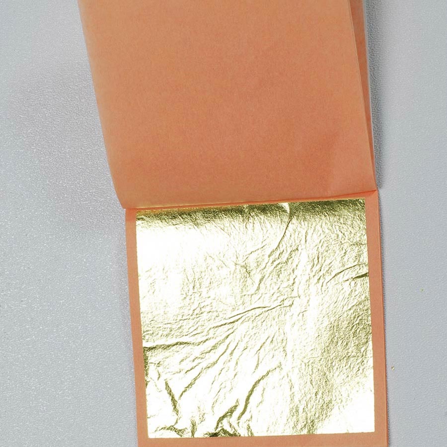 Decorating Gold Leaf Sheets - 3 3/8 inch, Edible - 1 Pack - 23 Sheets