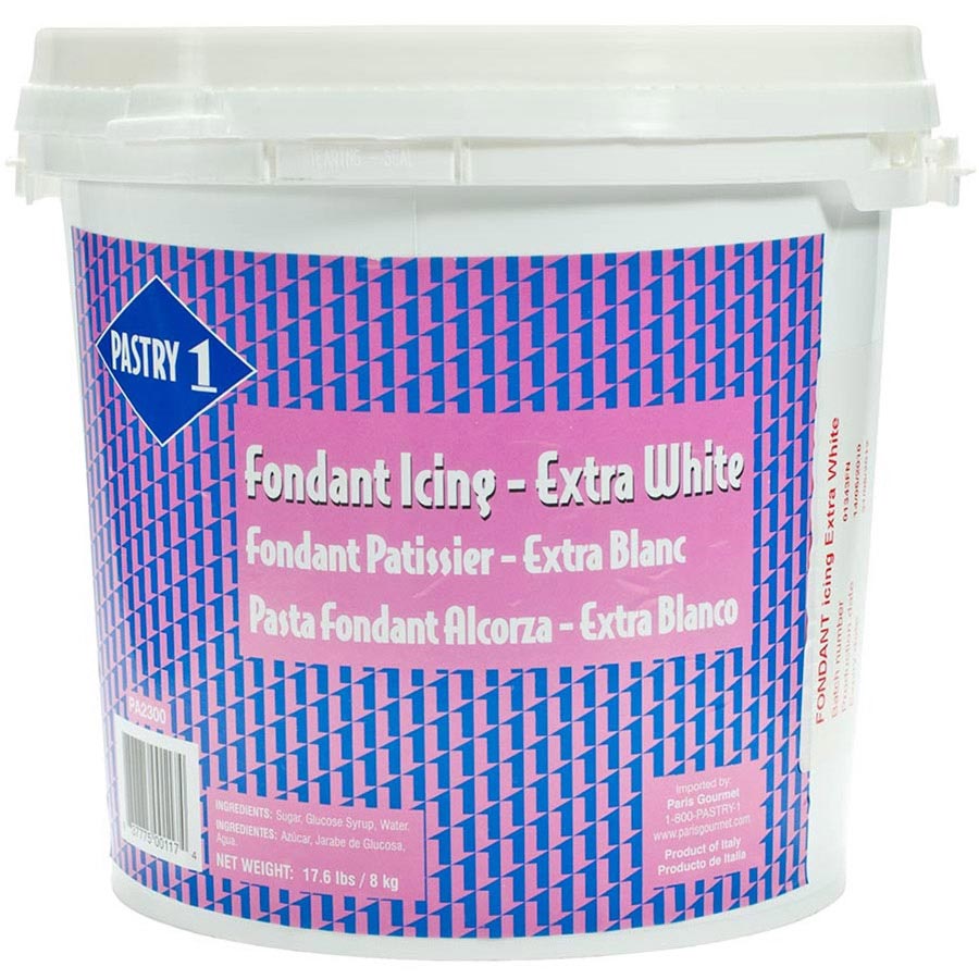 Fondant Icing - Extra White - 1 Pail - 17.6 lbs