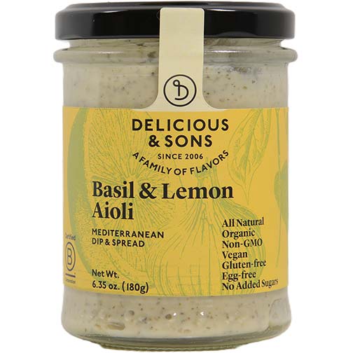Aioli Spread with Basil and Lemon, Organic Photo [1]
