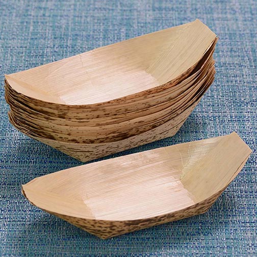 Solia Bamboo Leaf Boat Bowls | Eco Friendly | Gourmet Food Store Photo [1]