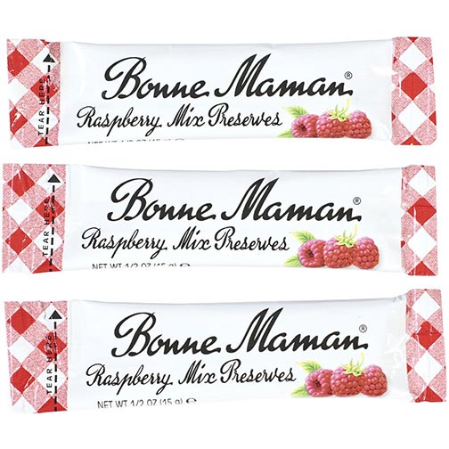 Bonne Maman Raspberry Mix Preserves - Portion Sticks Photo [1]