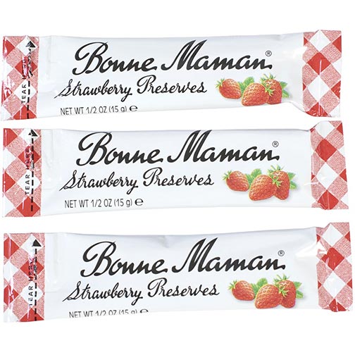 Bonne Maman Strawberry Preserves - Portion Sticks Photo [1]
