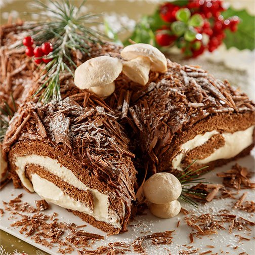 Buche Noel Yule Log Cake Recipe Photo [1]